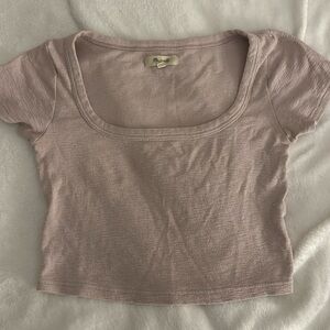 Blush color madewell baby tee